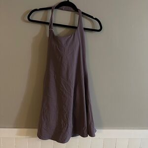 Halara halter dress lilac chocolate mauve size small NEW